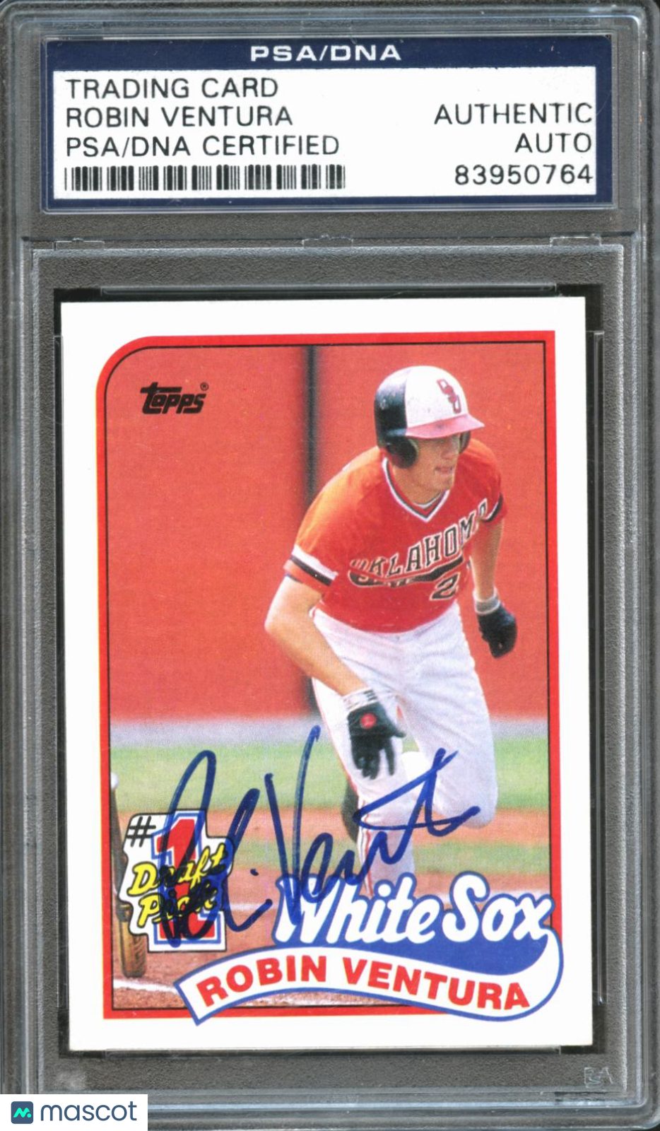 Robin Ventura 1989 Topps Rookie RC Auto Autograph Oklahoma State OSU PSA DNA