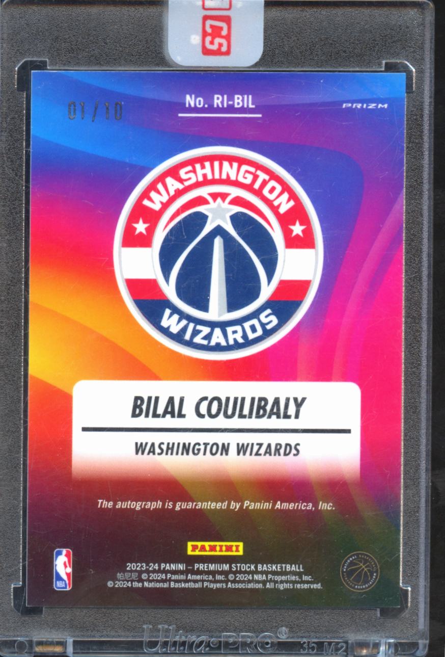 Bilal Coulibaly 2023-24 NBA Hoops Auto Autograph GOLD RC 1/10 Washington Wizards