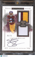 Samaje Perine 2017 Impeccable Auto Autograph Helmet Patch RC /75 Sooners