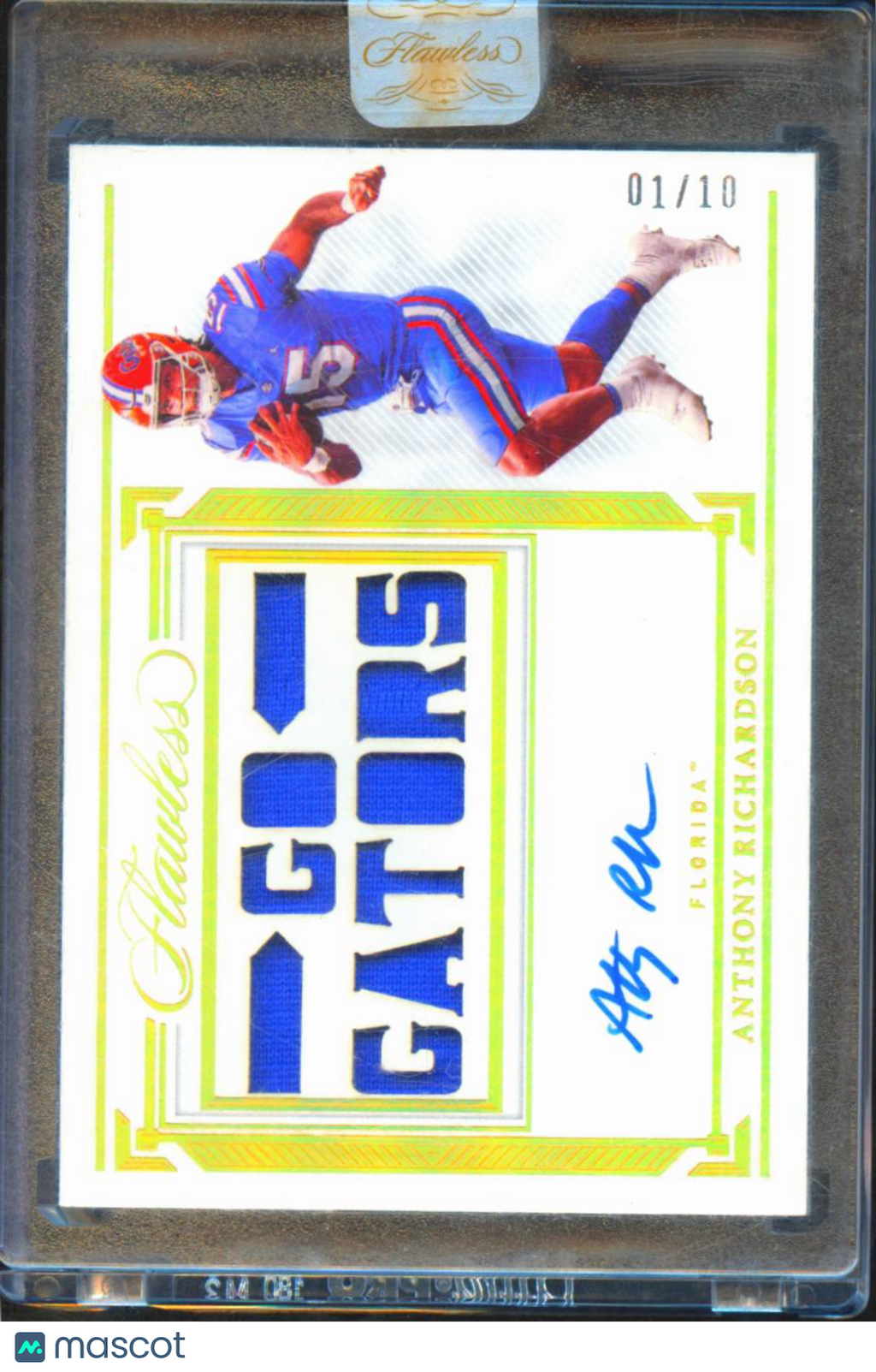 Anthony Richardson 2023 Flawless Auto Autograph Patch RC 1/10 Florida Gators