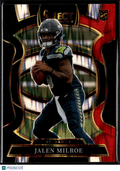 Jalen Milroe 2025 Select Red Black Shock Rookie RC Seattle Seahawks