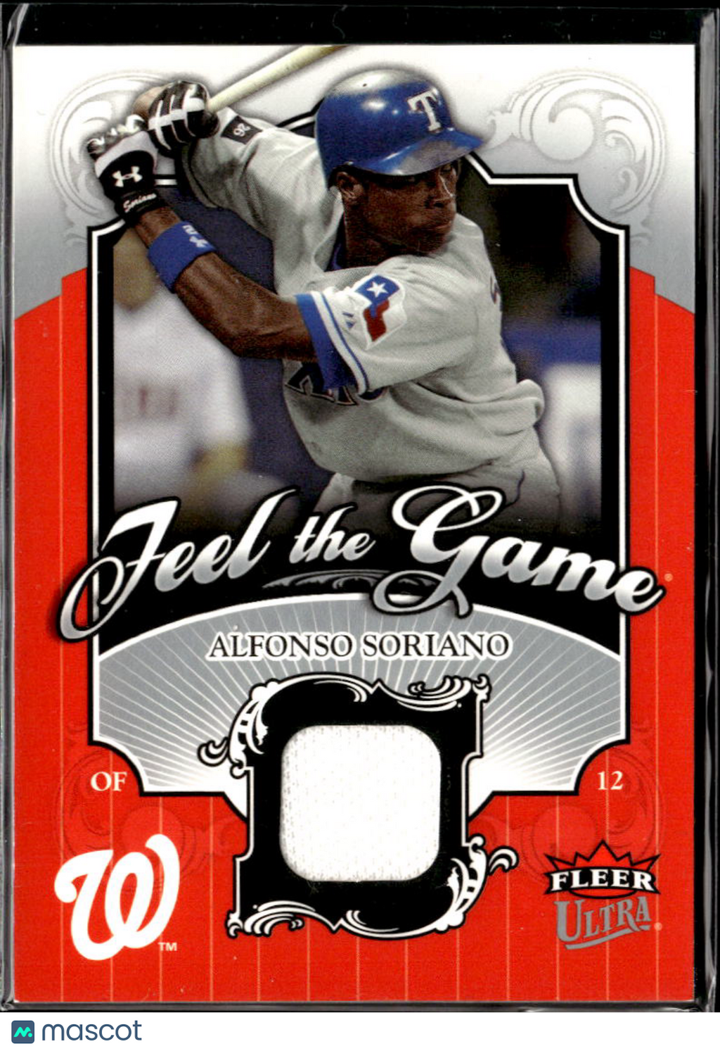 Alfonso Soriano 2006 Fleer Ultra Game Worn Patch Texas Rangers