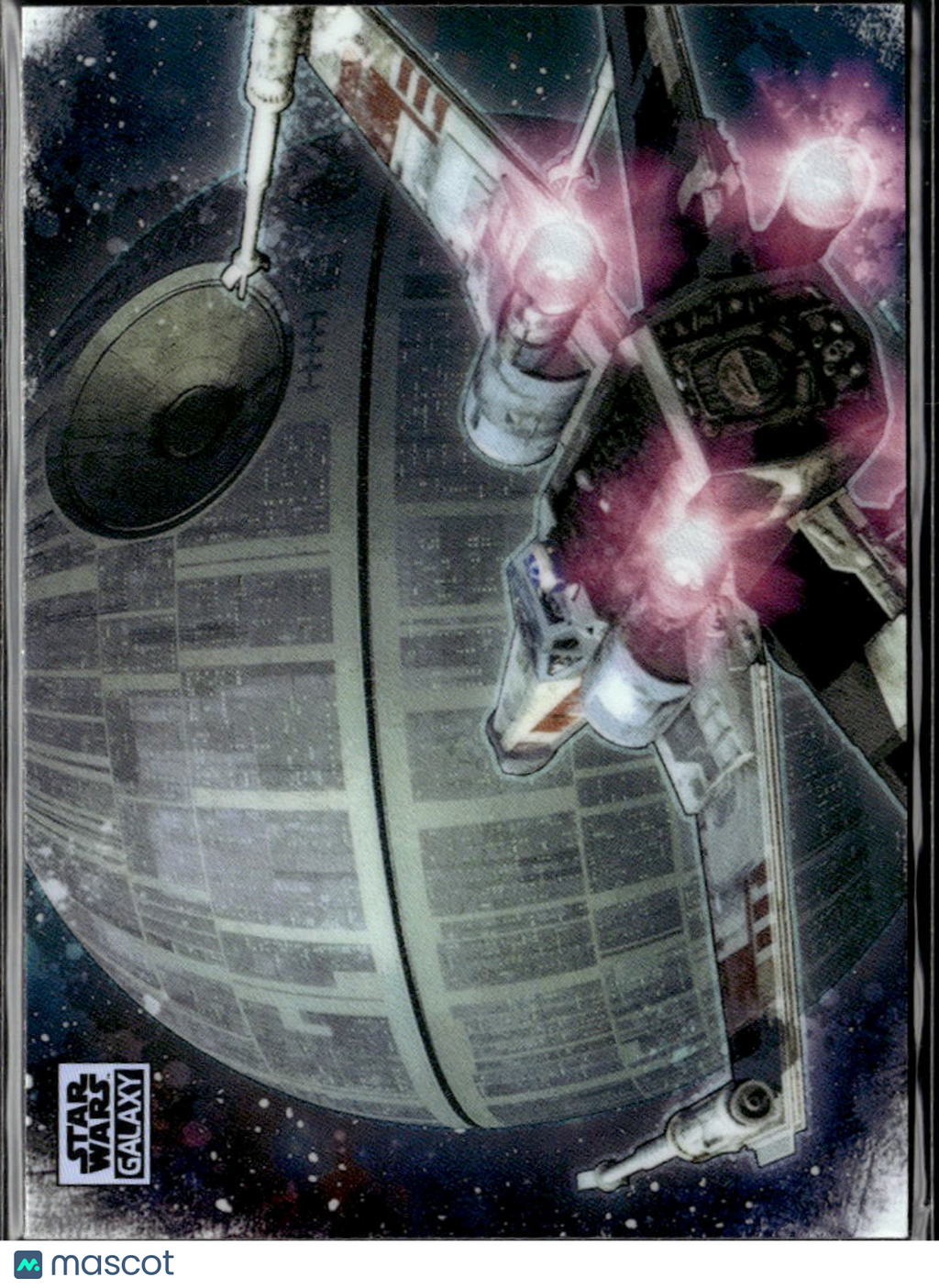 X-Wing And The Death Star 2025 Topps Star Wars Galaxy Refractor #SWIN-1
