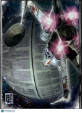 X-Wing And The Death Star 2025 Topps Star Wars Galaxy Refractor #SWIN-1
