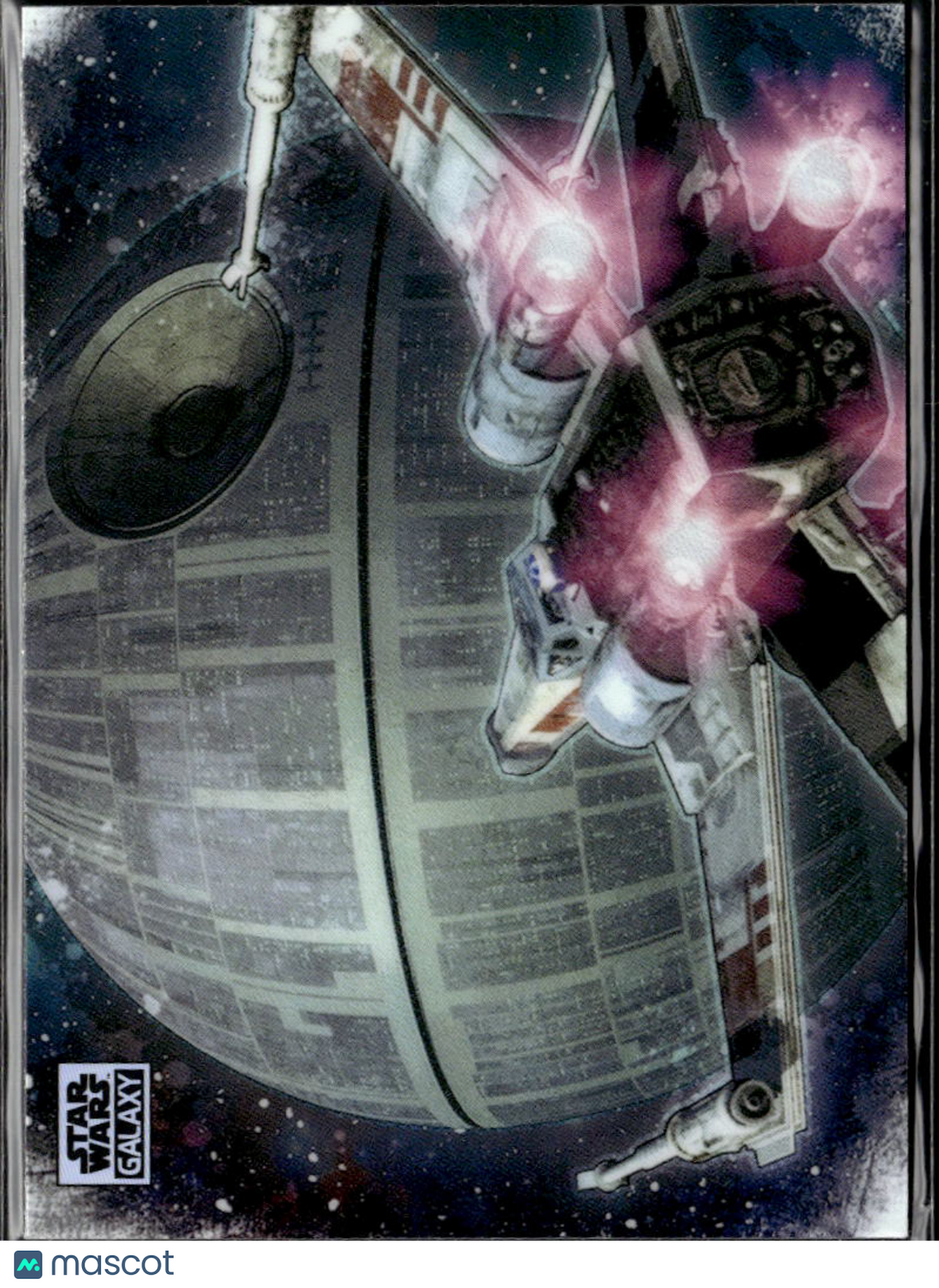 X-Wing And The Death Star 2025 Topps Star Wars Galaxy Refractor #SWIN-1
