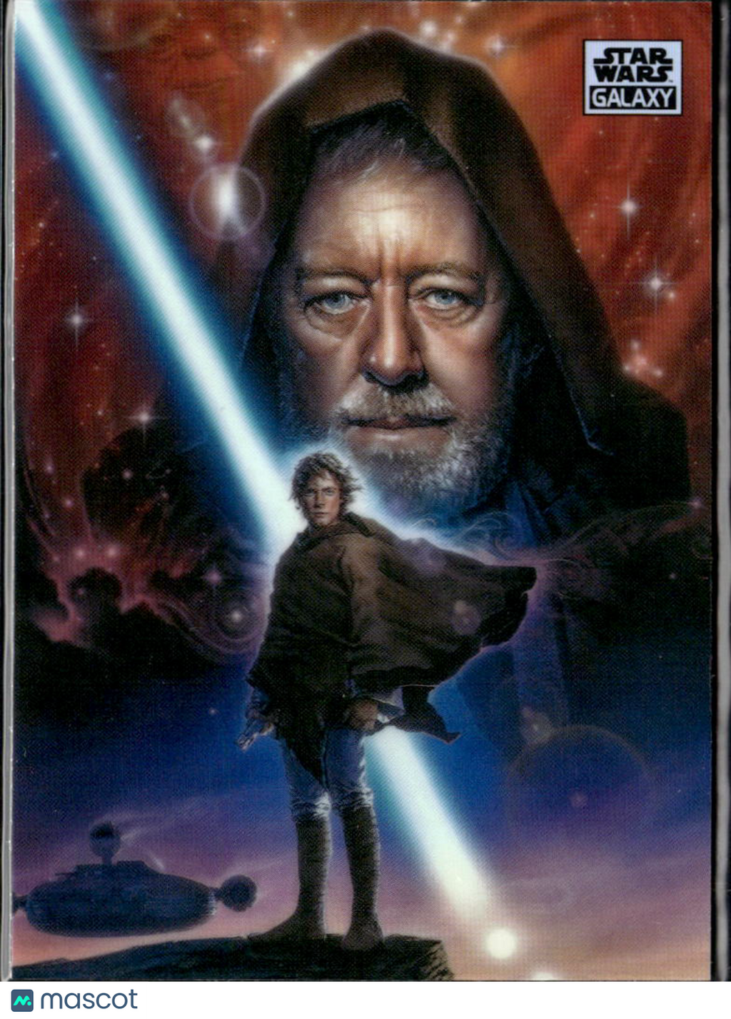 Luke Skywalker and Obi-Wan Kenobi 2025 Topps Star Wars Galaxy Refractor #51