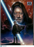 Luke Skywalker and Obi-Wan Kenobi 2025 Topps Star Wars Galaxy Refractor #51