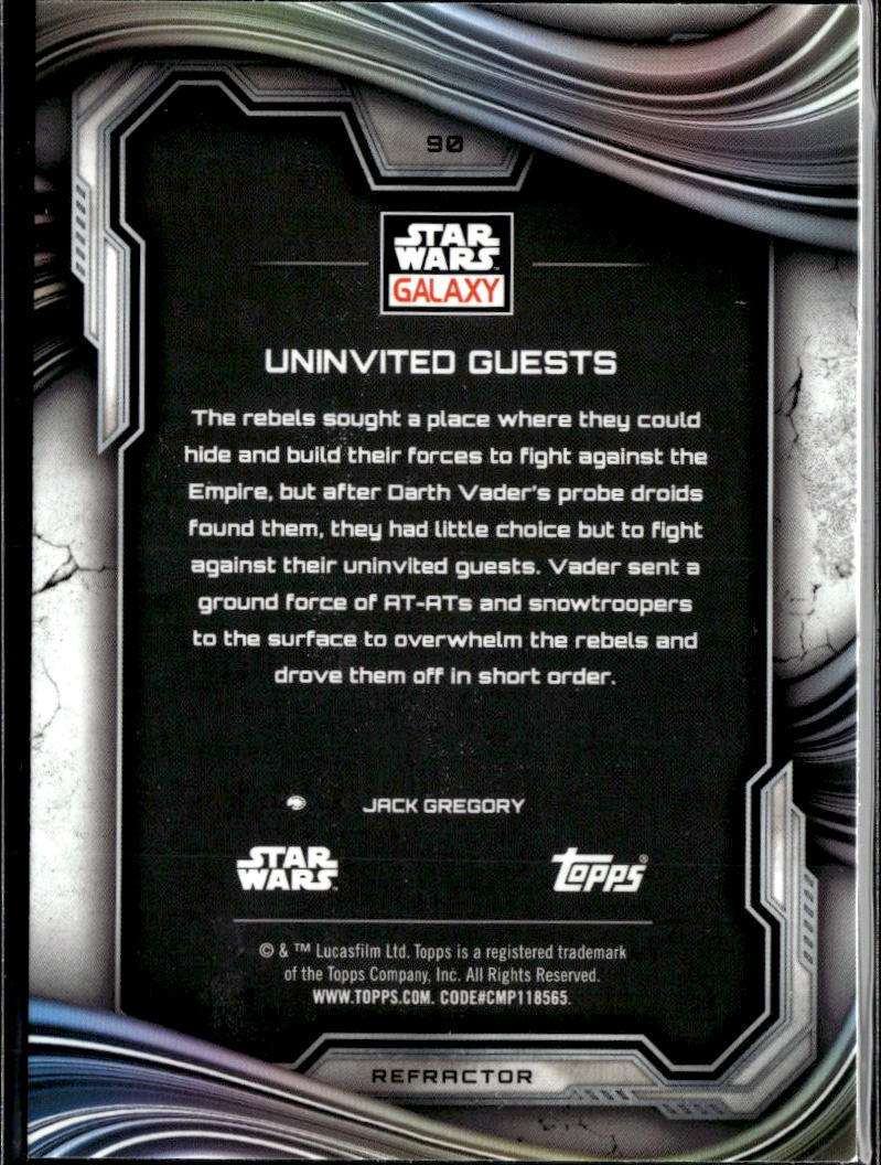Uninvited Guests 2025 Topps Star Wars Galaxy Refractor #90