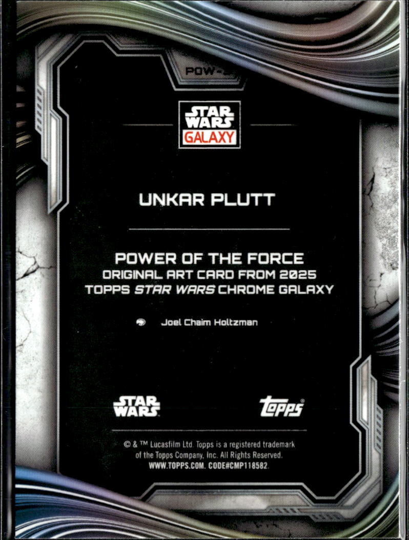 Unkar Plutt 2025 Topps Star Wars Galaxy Refractor