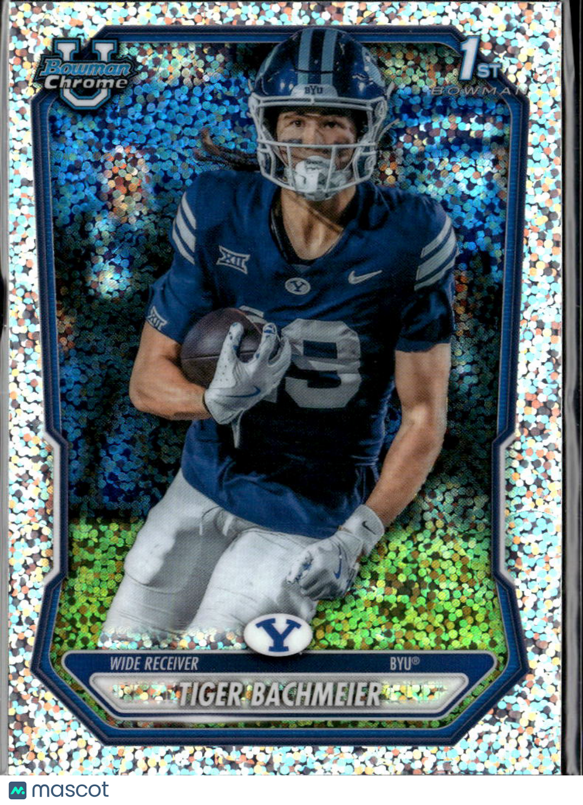 Tiger Bachmeier 2026 Bowman Chrome 1st Speckle Refractor BYU Cougars