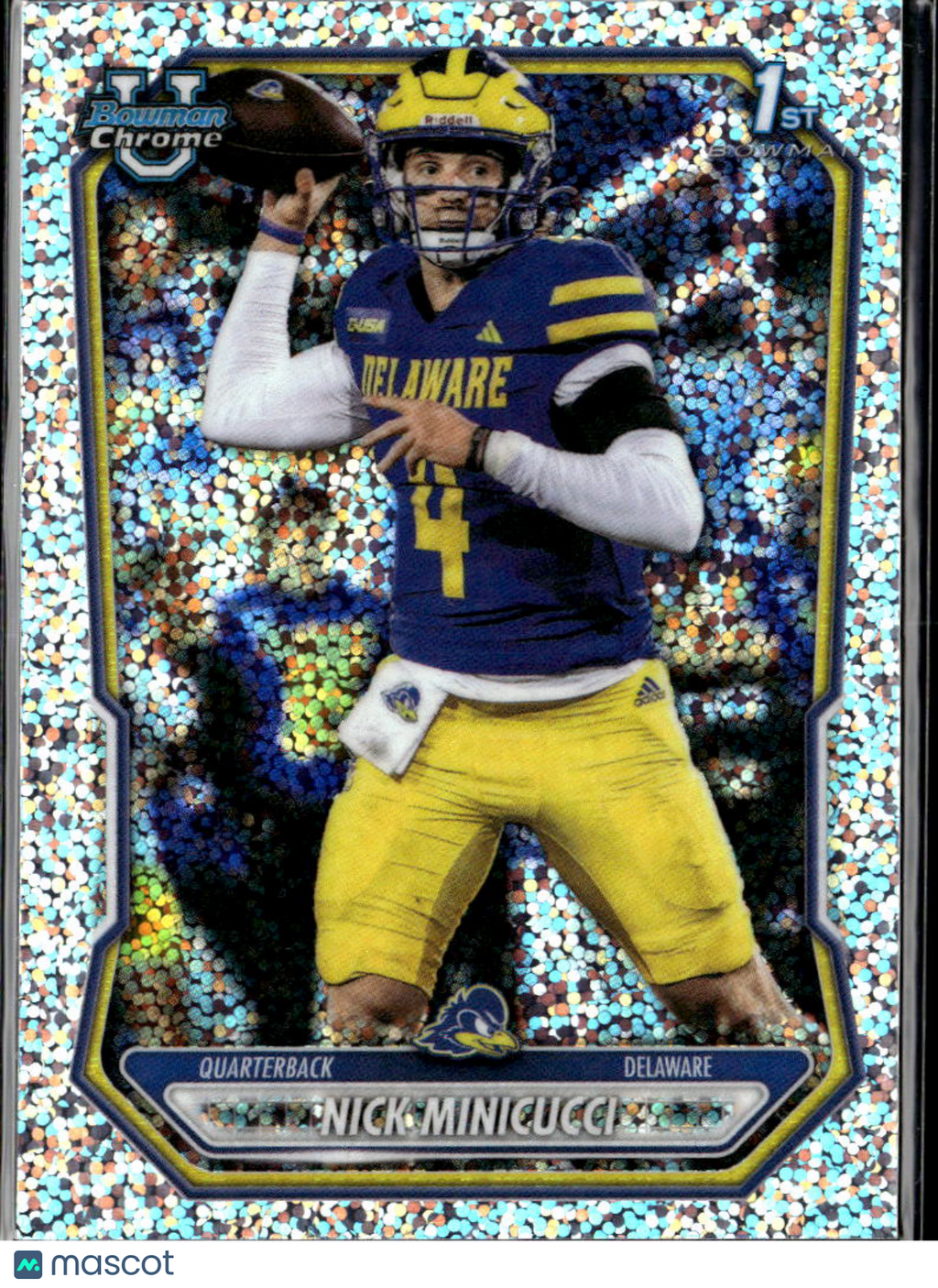 Nick Minicucci 2026 Bowman Chrome 1st Speckle Refractor Delaware
