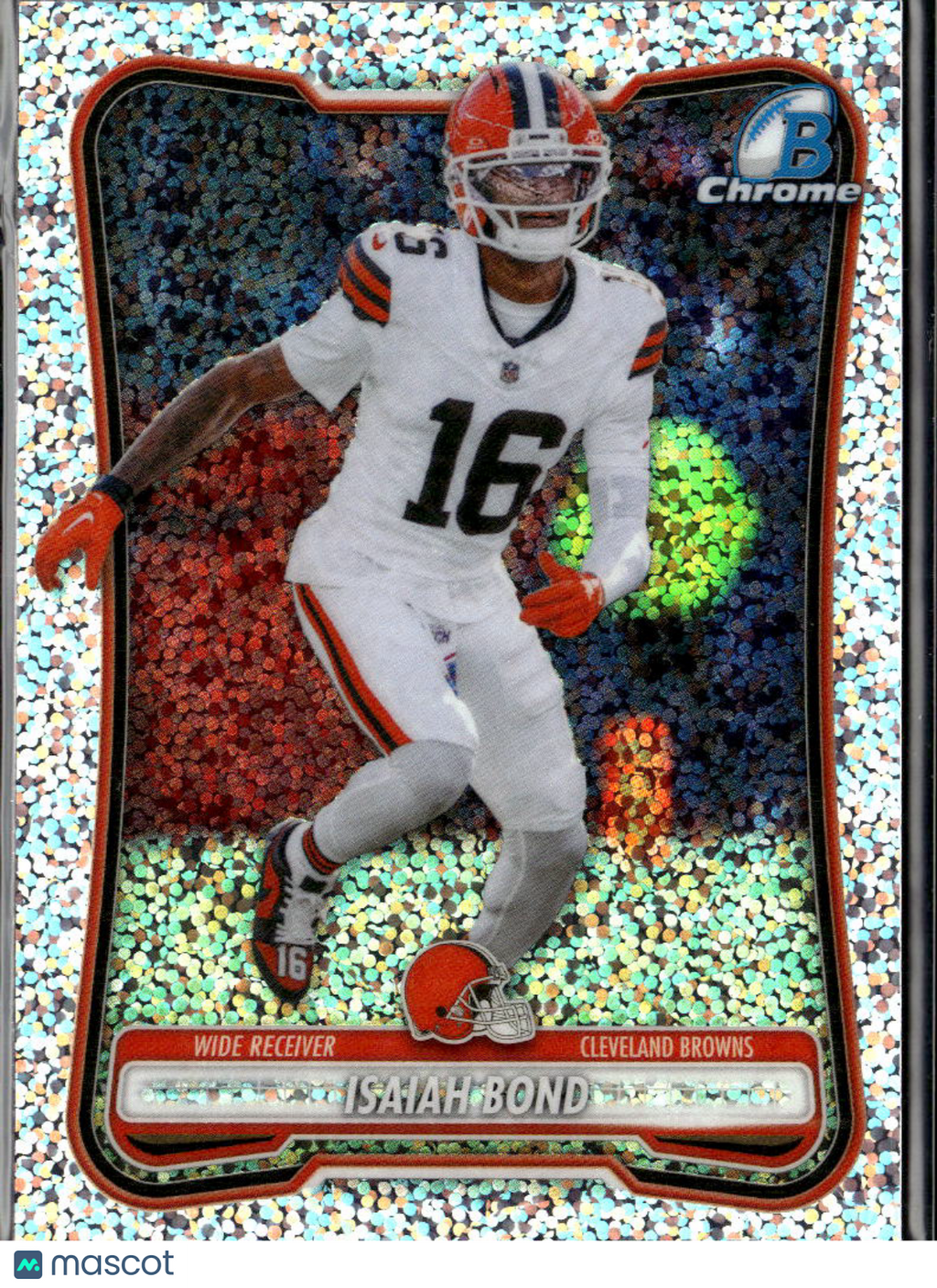 Isaiah Bond 2026 Bowman Chrome Speckle Refractor Cleveland Browns