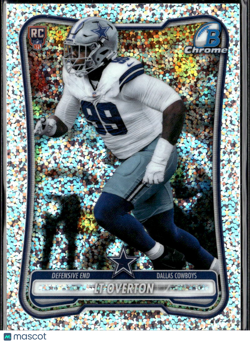 LT Overton 2026 Bowman Chrome RC Speckle Refractor Dallas Cowboys