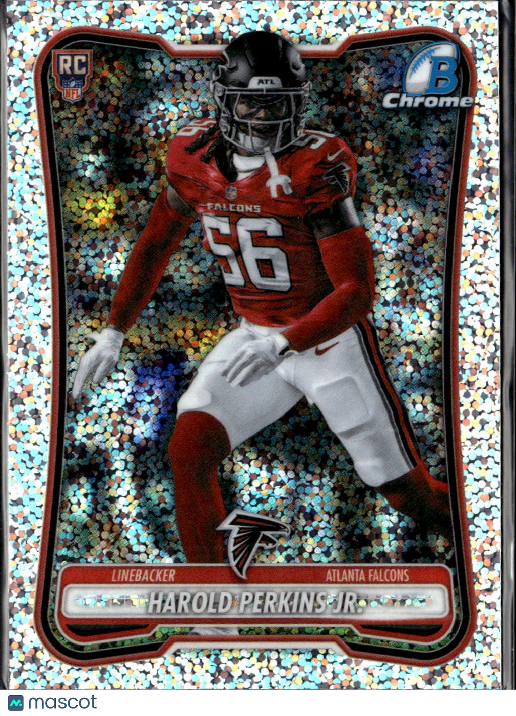 Harold Perkins Jr. 2026  Bowman Chrome RC Speckle Refractor Atlanta Falcons