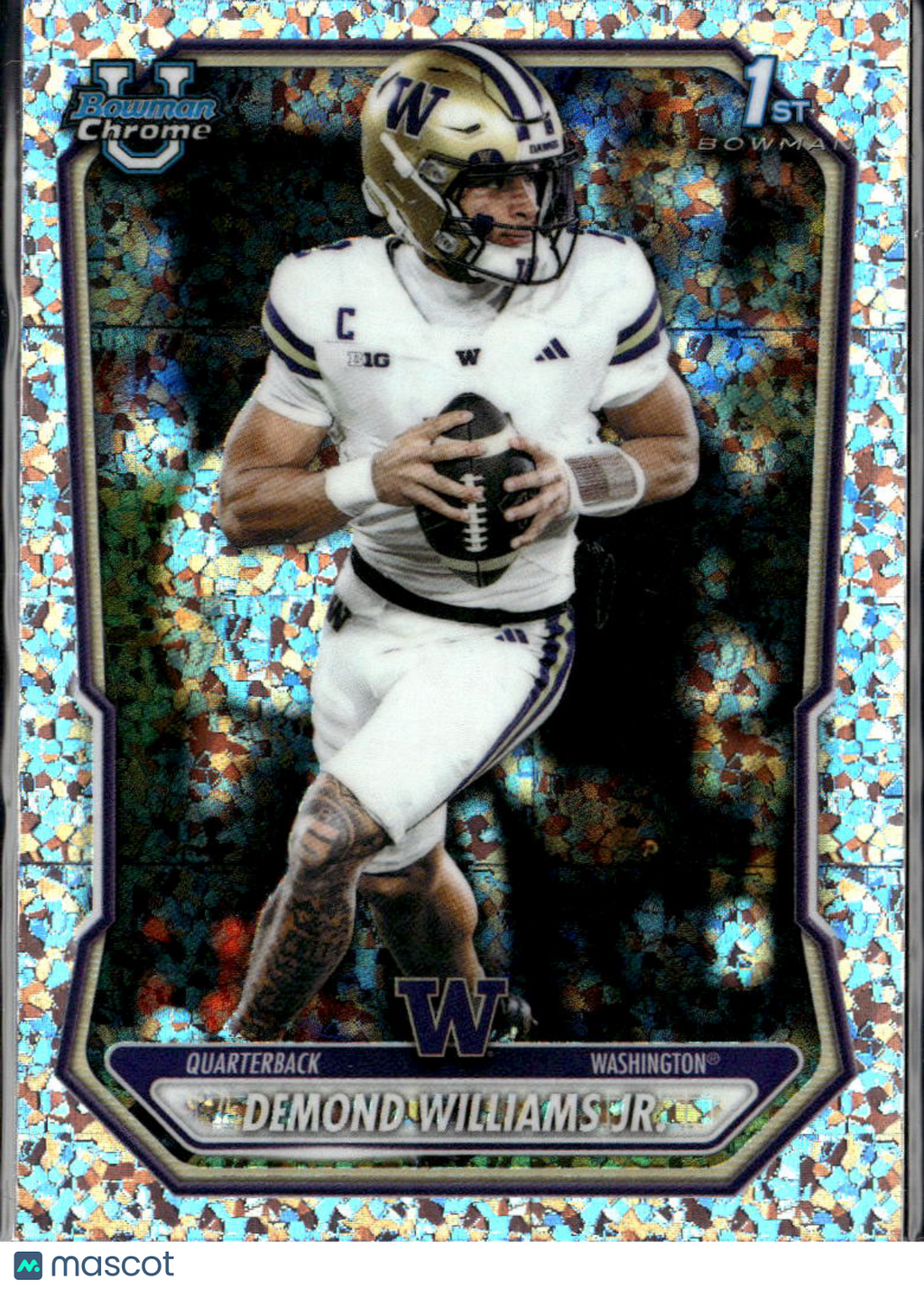 Demond Williams Jr. 2026 Bowman Chrome 1st Mini Diamond Washington Huskies