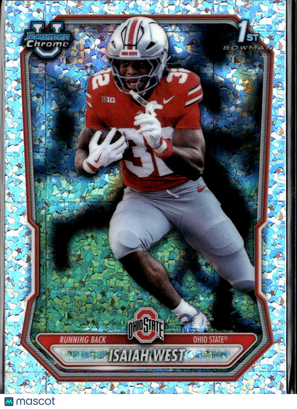 Isaiah West 2026 Bowman Chrome 1st Mini Diamond Ohio State Buckeyes