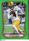 Omarion Miller 2026 Bowman Chrome 1st Lime Green /399 Arizona State Sun Devils