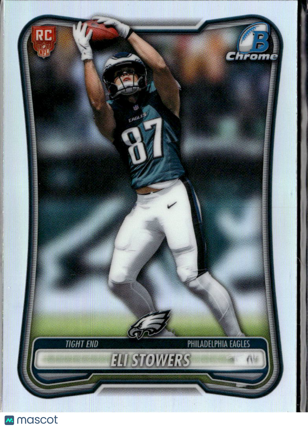 Eli Stowers 2026 Topps Bowman Chrome RED Rookie RC Philadelphia Eagles