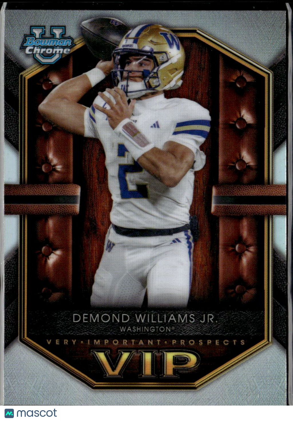 Demond Williams Jr. 2026 Bowman Chrome Vip Refractor Washington Huskies