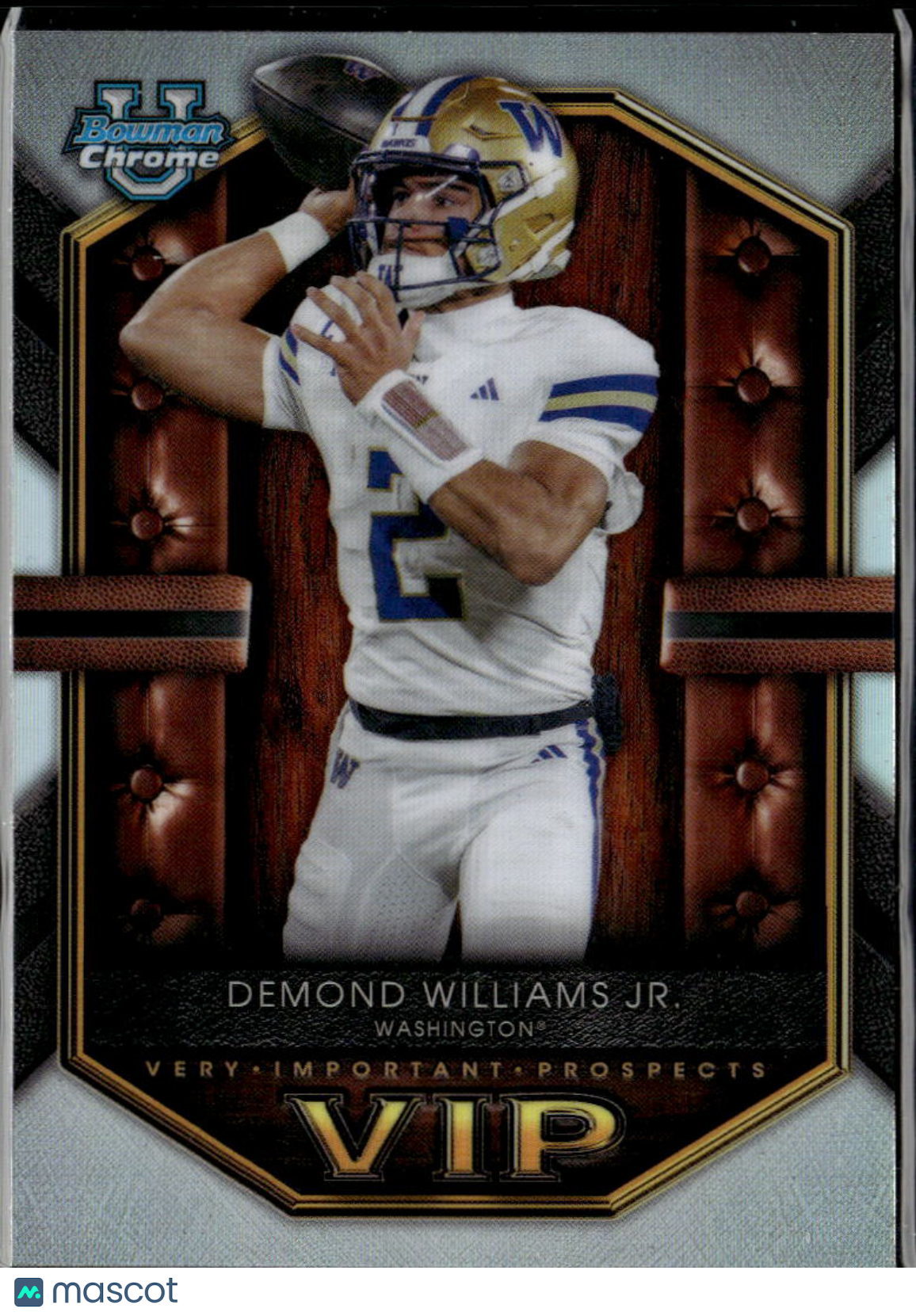 Demond Williams Jr. 2026 Bowman Chrome Vip Refractor Washington Huskies
