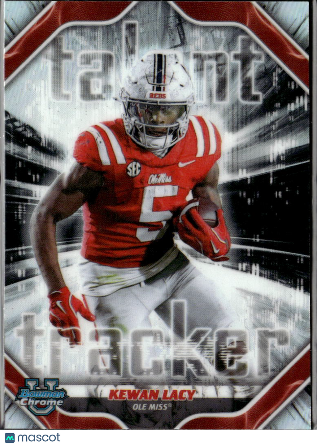 Kewan Lacy 2026 Bowman Chrome Talent Tracker Refractor Ole Miss Rebels