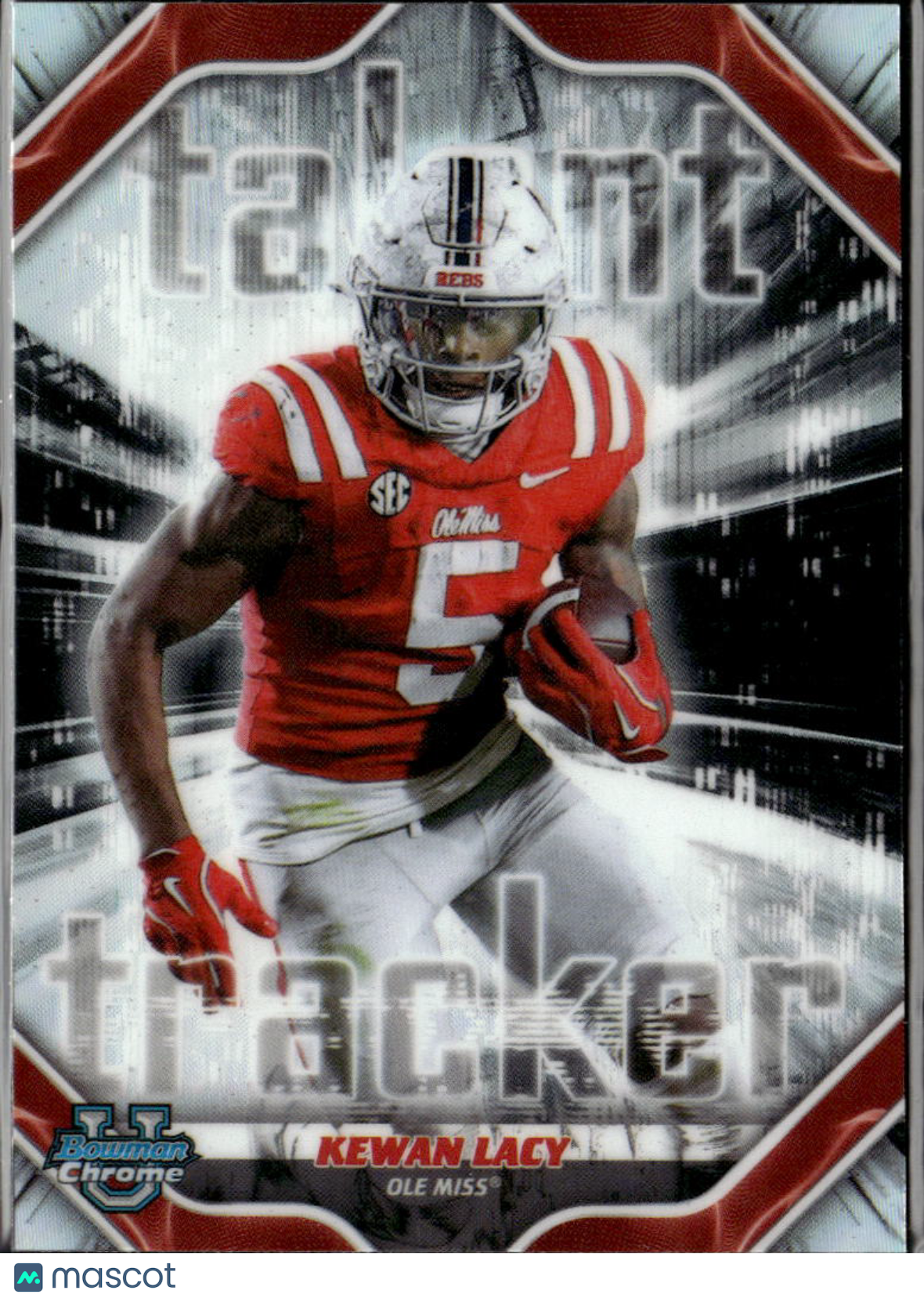Kewan Lacy 2026 Bowman Chrome Talent Tracker Refractor Ole Miss Rebels