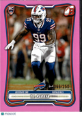 T.J. Parker 2026 Bowman Rookie RC Pink /250 Buffalo Bills