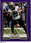 Chris Olave 2026 Bowman Chrome Purple Refractor 18/75 New Orleans Saints