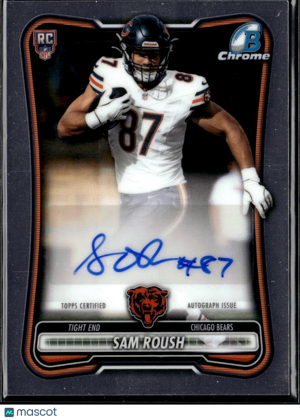 Sam Roush 2026 Bowman Chrome Auto Autograph Rookie Chicago Bears