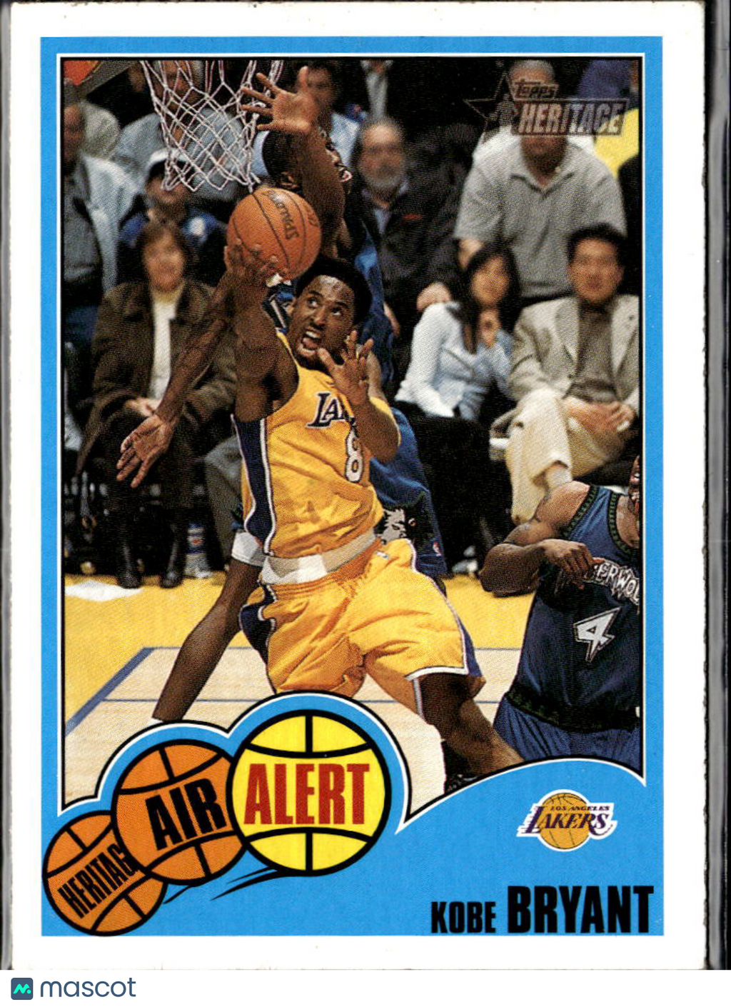 Kobe Bryant 2002 Topps Heritage Air Alert Los Angeles Lakers