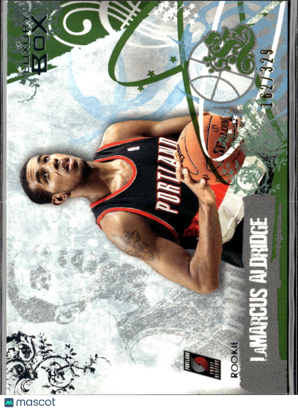 LaMarcus Aldridge 2007 Topps Luxury Box Green Rookie 162/329 Trail Blazers