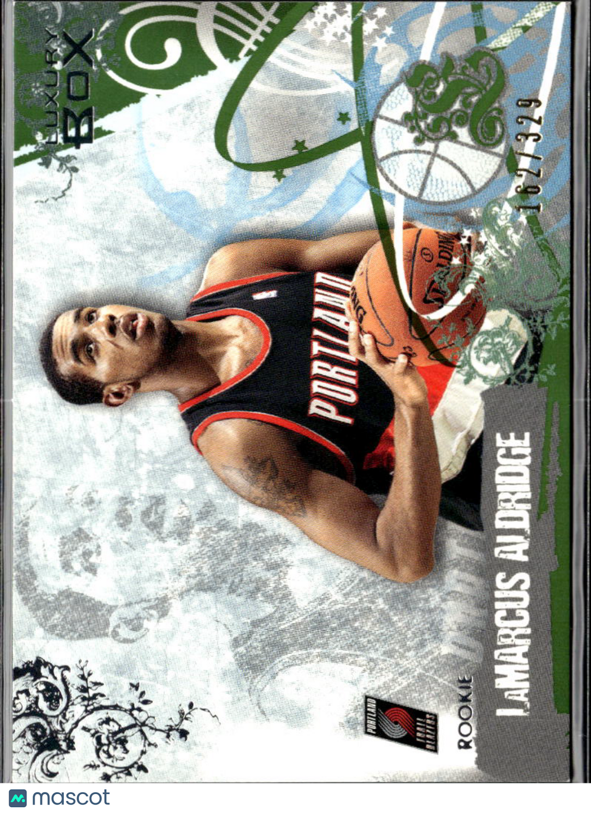 LaMarcus Aldridge 2007 Topps Luxury Box Green Rookie 162/329 Trail Blazers