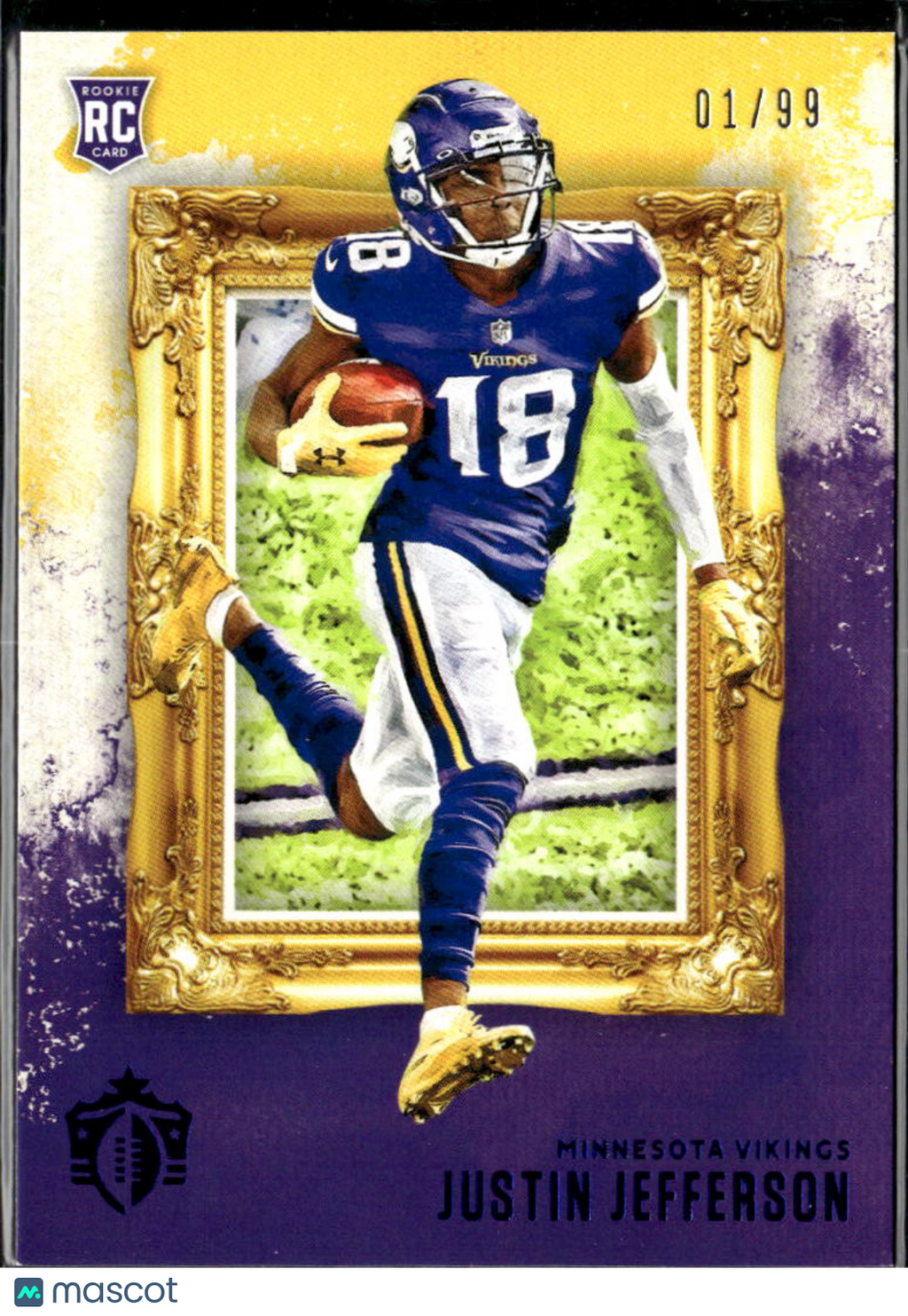 Justin Jefferson 2020 Gridiron Kings Blue Rookie RC 1/99 Minnesota Vikings