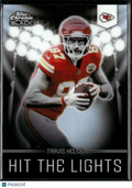Travis Kelce 2025 Topps Chrome Black Hit The Lights CASE HIT Kansas City Chiefs