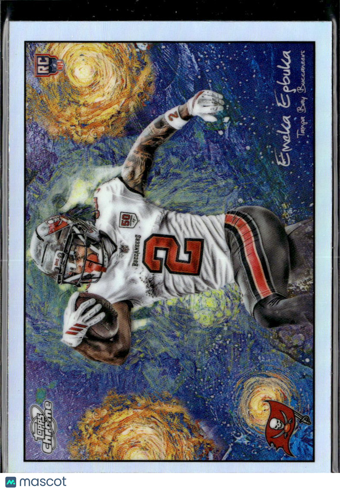 Emeka Egbuka 2025 Topps Chrome Cosmic Stars In The Night RC Tampa Bay Buccaneers
