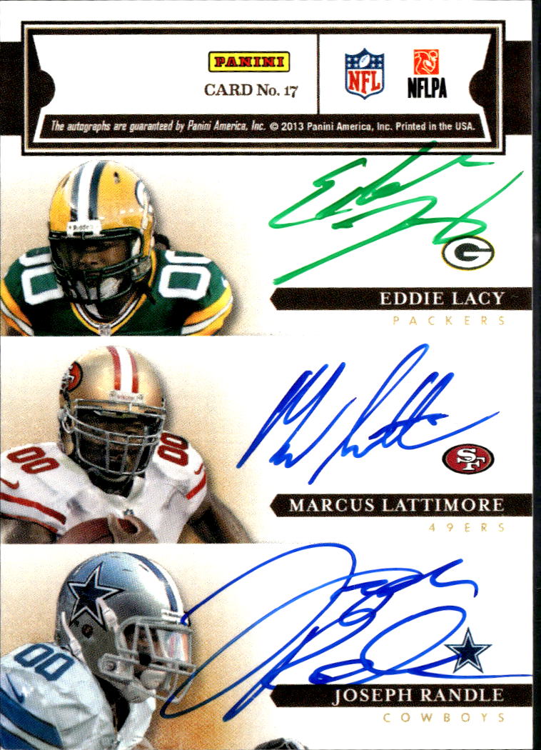 Le'Veon Bell Lattimore Ball Bernard Lacy Randle 2013 Pen Pals Six Auto Autograph