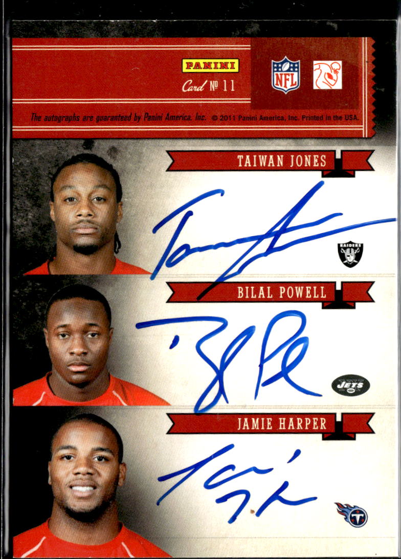 Alex Green Harper Carter Hunter Jones Powell 2011 Pen Pals Six Auto Autograph