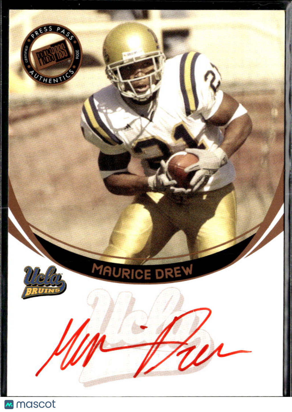 Maurice Jones-Drew 2006 Press Pass Red Ink Auto Autograph RC Jaguars UCLA Bruins