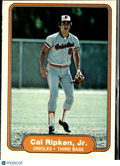 Cal Ripken, Jr. 1982 Fleer Rookie RC #176 Baltimore Orioles