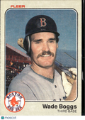 Wade Boggs 1983 Fleer Rookie RC #179 Boston Red Sox