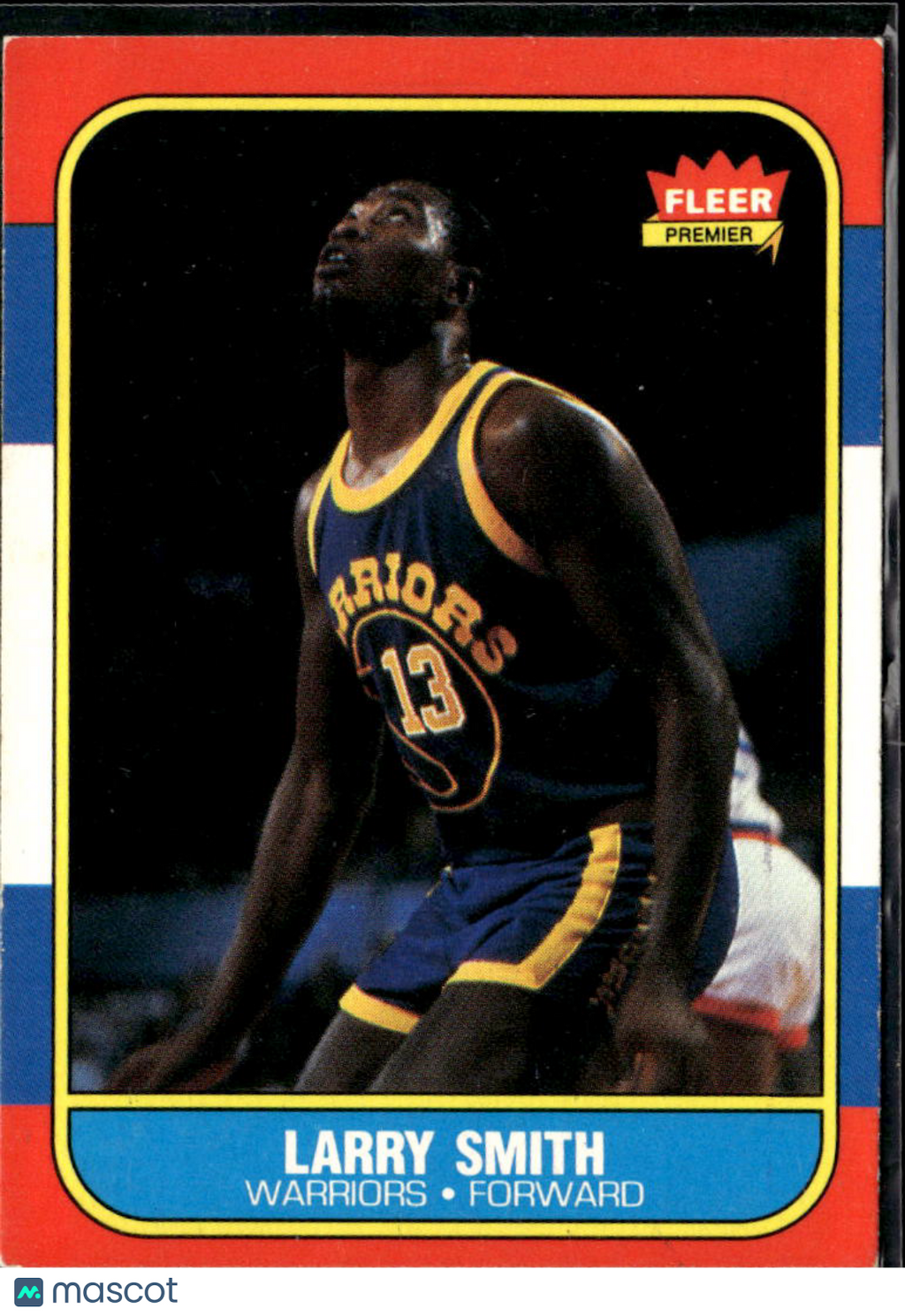 Larry Smith 1986-87 Fleer Card #104 Golden State Warriors