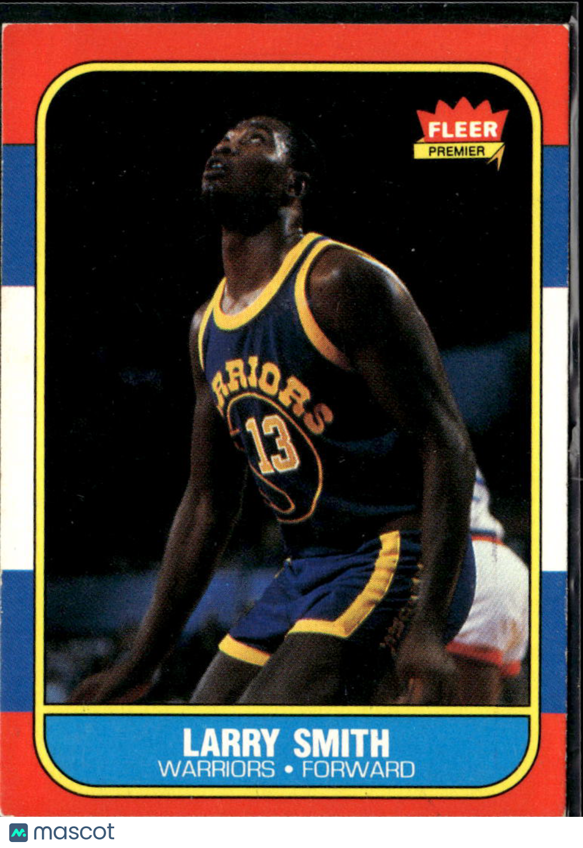 Larry Smith 1986-87 Fleer Card #104 Golden State Warriors