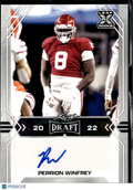 Perrion Winfrey 2022 Leaf Draft RC Auto Autograph Rookie Oklahoma Sooners
