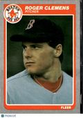 Roger Clemens 1985 Fleer Rookie RC #155 Boston Red Sox