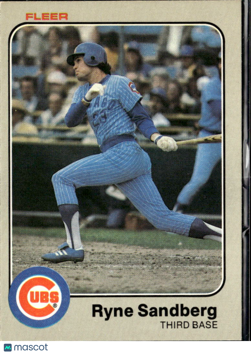 Ryne Sandberg 1983 Fleer Rookie Card RC #507 Chicago Cubs