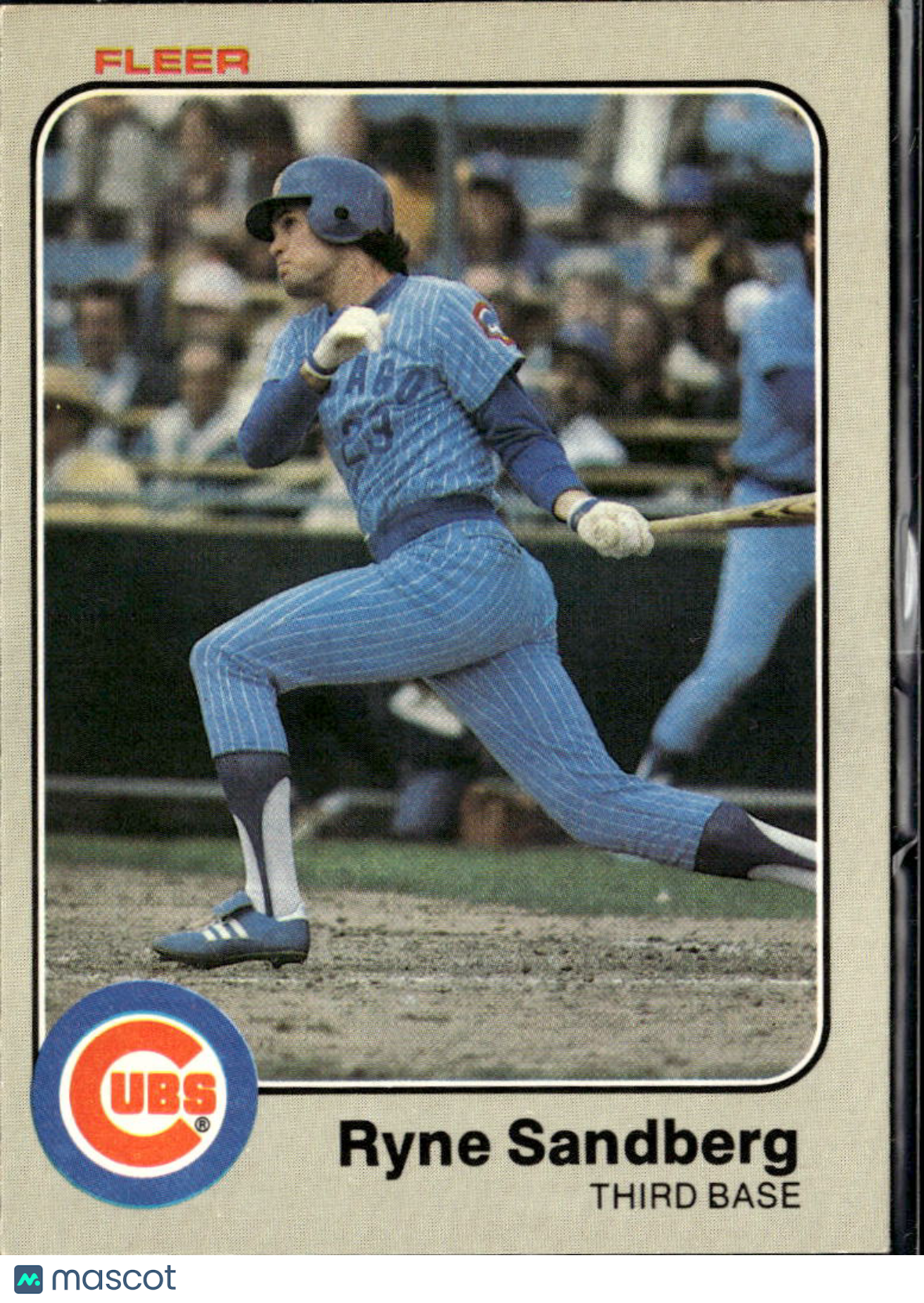 Ryne Sandberg 1983 Fleer Rookie Card RC #507 Chicago Cubs
