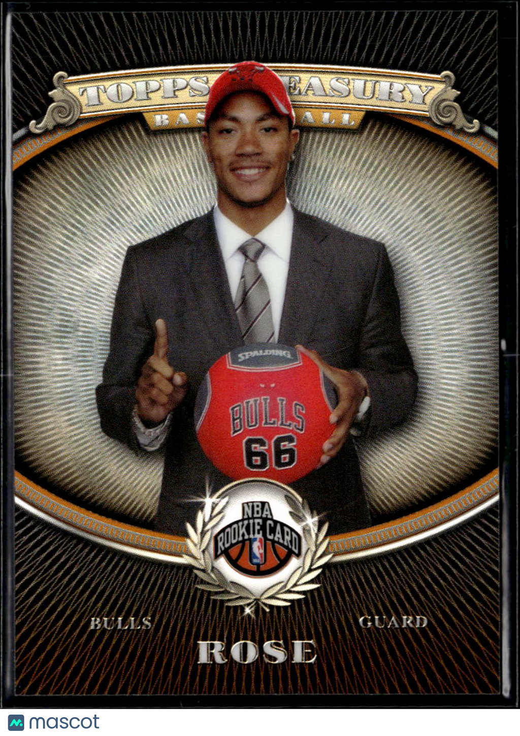 Derrick Rose 2008 Topps Treasury Rookie RC Refractor 566/2008  Chicago Bulls