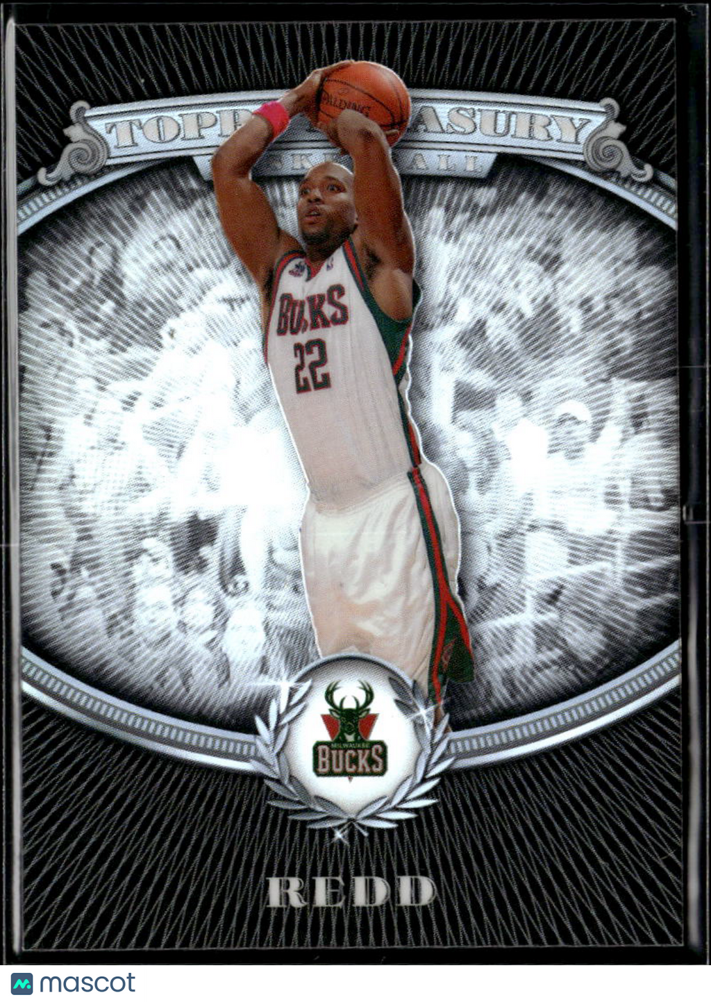 Michael Redd 2008 Topps Treasury Refractor 120/199 Milwaukee Bucks