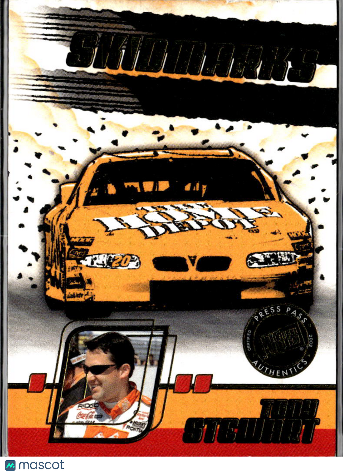 Tony Stewart 2002 Press Pass Eclipse Skidmarks Joe Gibbs Racing