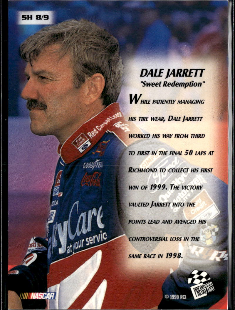 Dale Jarrett 1999 Press Pass Stealth Headlines NASCAR